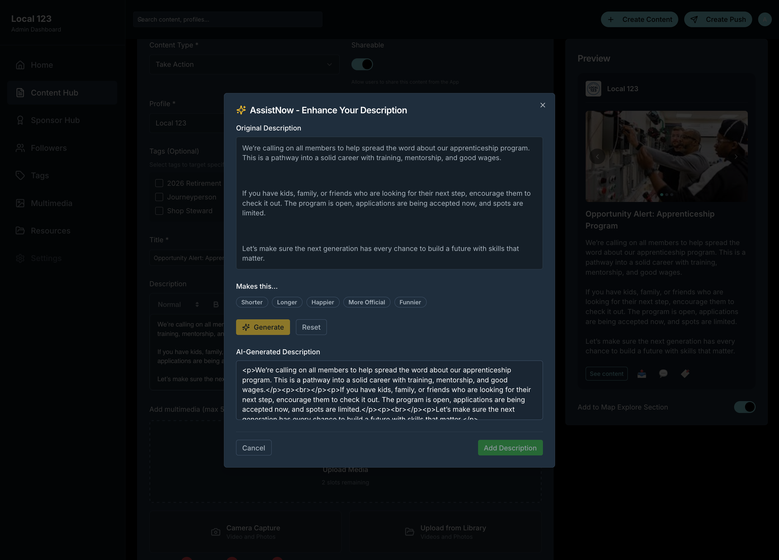 AI Content Assistant