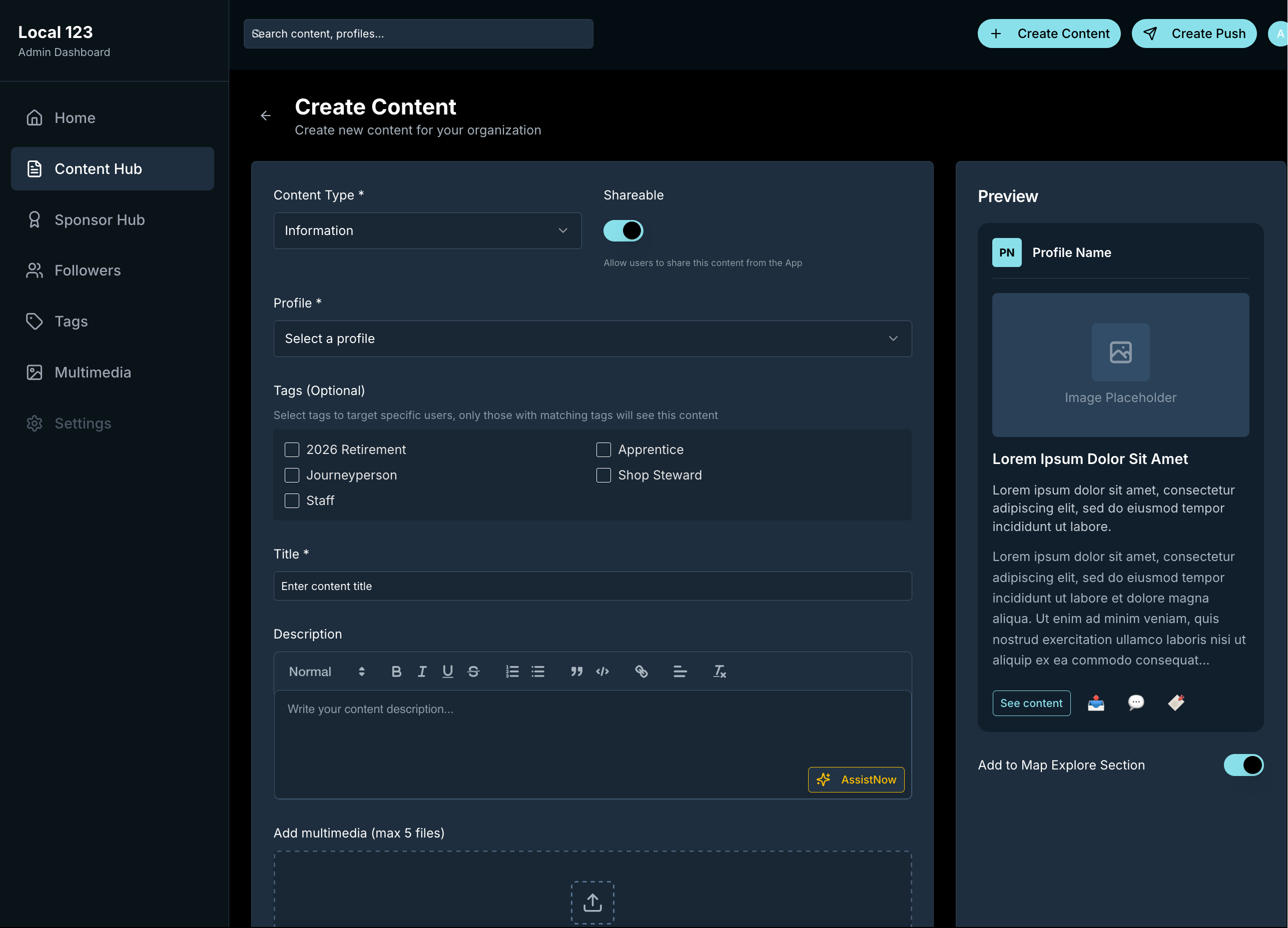 Creating Content in ImmediateNOW
